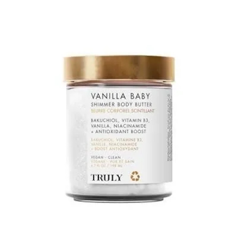 TRULY Vanilla Baby Shimmer Body Butter - Gold and White
